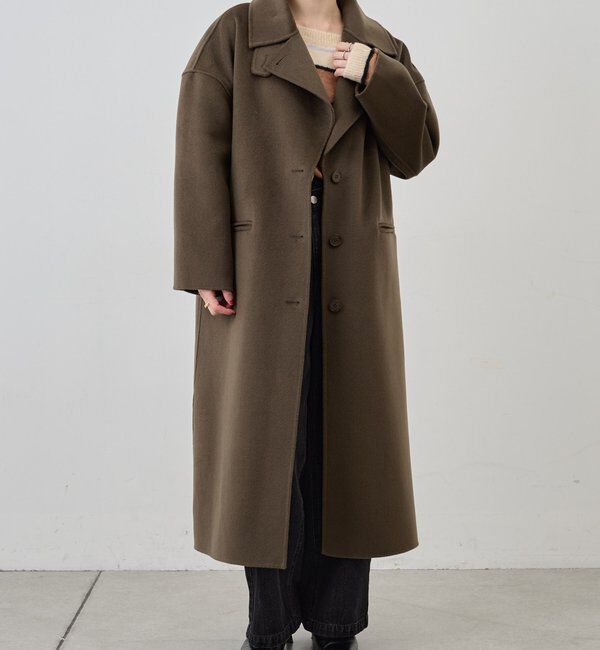  「ビッグカラーリバーロングコート」|その他|