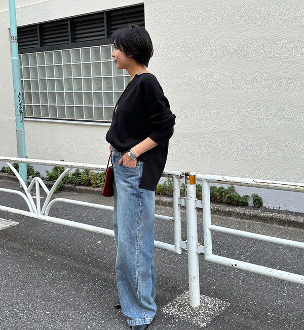  「【インフルエンサー＠tsuru00コラボ】スキッパーポンチプルオーバー」|ニット・セーター|