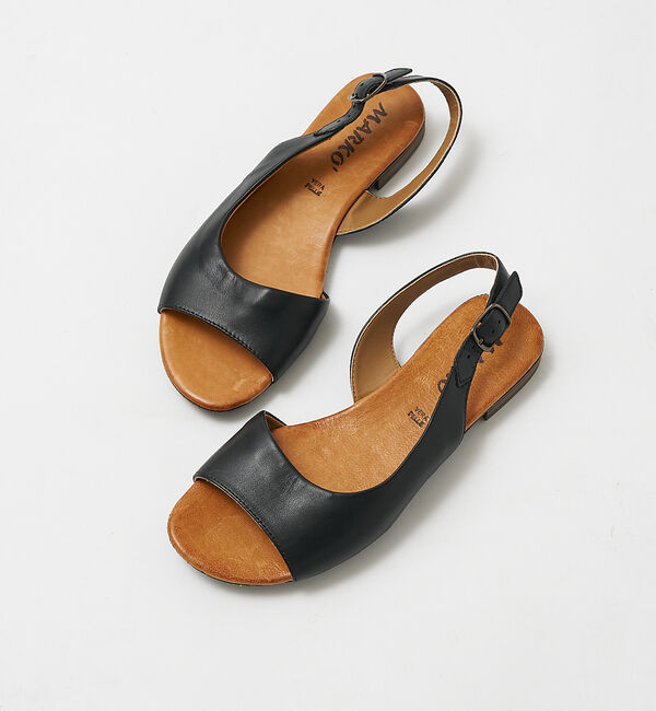 collex「【MARKO/マルコ】バックストラップサンダル」|サンダル|ブラック