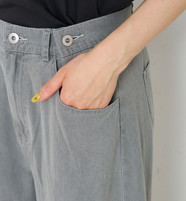 collex「タックウエストデニムパンツ」|デニム|