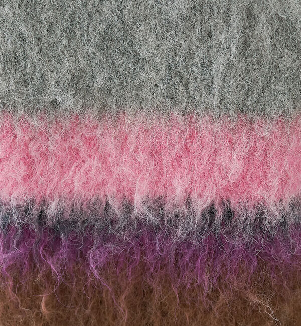 collex「ヘアリー畦編みカーディガン」|カーディガン|