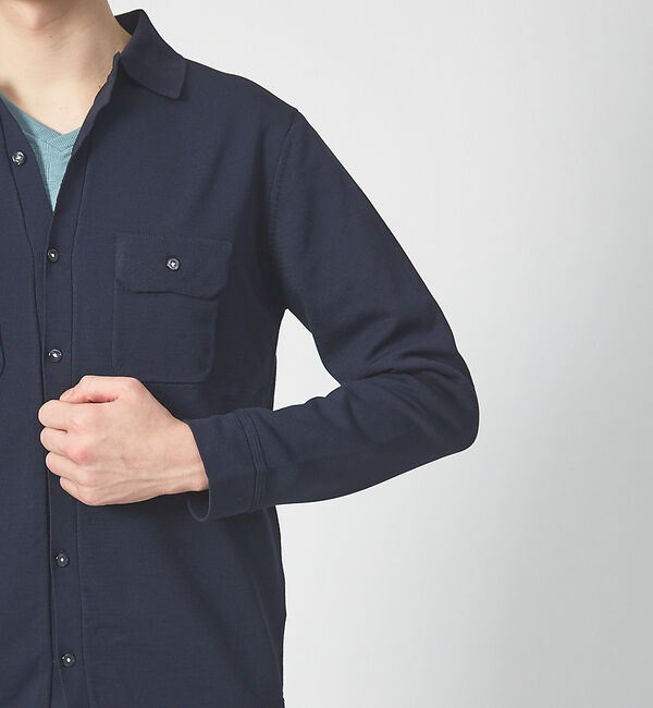 ABAHOUSE「ハイストレッチ PE 天竺 ポロ カーディガンジャケット」|カーディガン|