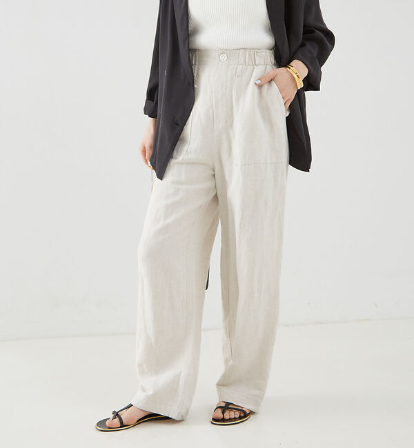 Rouge vif「【追加】レーヨンリネンベイカーイージーパンツ」|その他|
