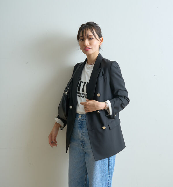 Rouge vif「テーラードダブルジャケット」|テーラードジャケット|