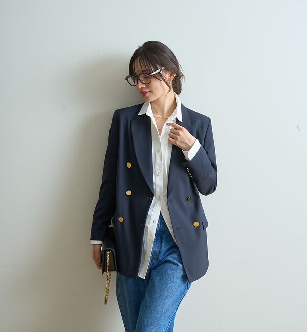 Rouge vif「テーラードダブルジャケット」|テーラードジャケット|