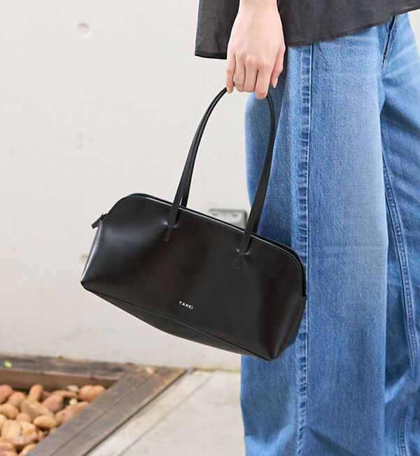 Rouge vif「【YAHKI /ヤーキ】SOFT W FACE　横長ショルダーバッグ」|ショルダー・メッセンジャー|ブラック