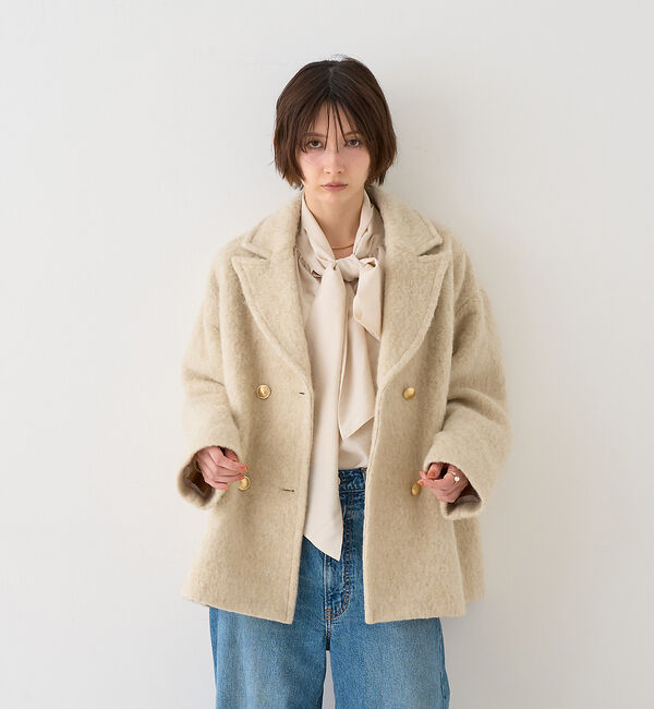 Rouge vif「【追加4】【一部店舗限定】ラメシャギースライバーPコート/ピーコート」|ピーコート|