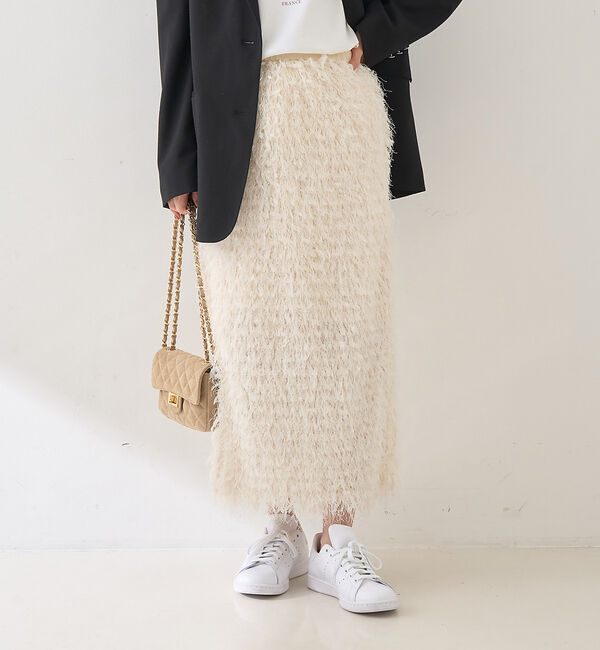 Rouge vif「【新色登場】【AULENTTI/オウレンティ】チェーンスエードミニショルダー」|ショルダー・メッセンジャー|