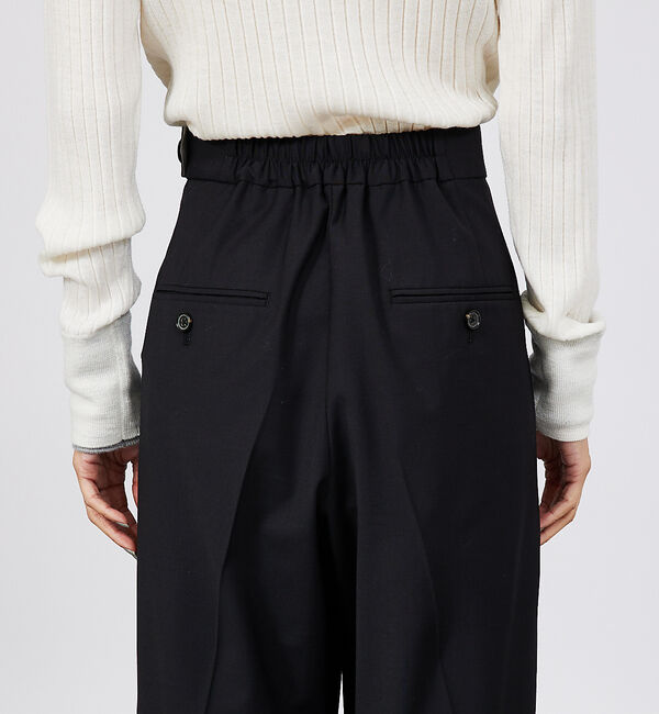 qualite「【セットアップ対応】ウールトロ2タックストレートパンツ」|その他|