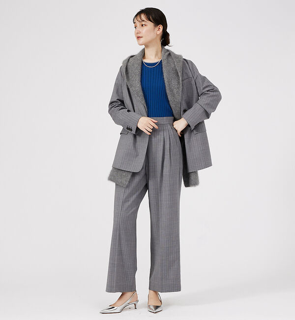 qualite「【セットアップ対応】ウールトロ2タックストレートパンツ」|その他|