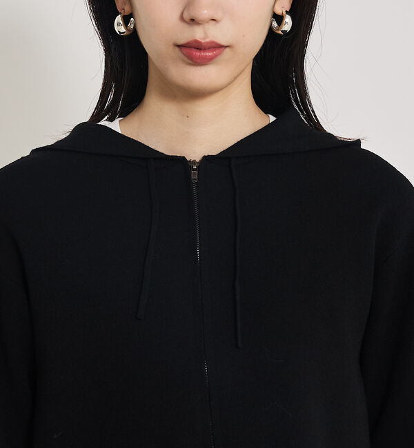 qualite「フーディーニットブルゾン」|ブルゾン・スタジャン|