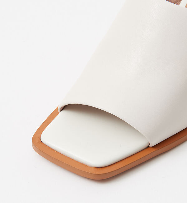 AU BANNISTER「ワイドスクエアミュール」|サンダル|