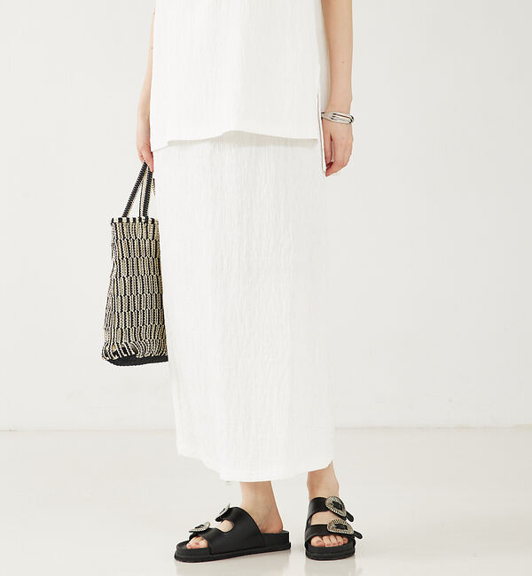 abahouse mavie「【セットアップ対応】楊柳タイトスカート」|スカート|