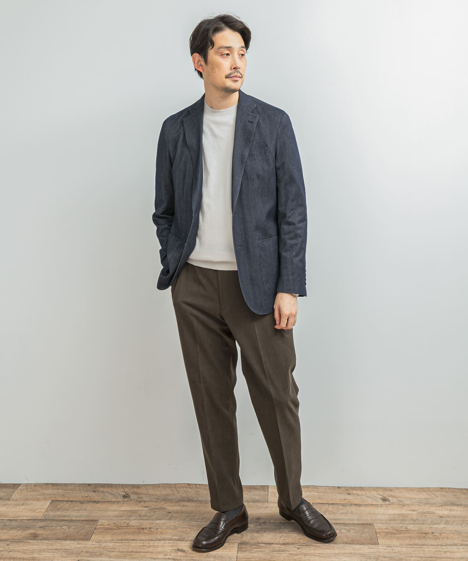 URBAN RESEARCH DOORS「LIFE STYLE TAILOR　デニムライクニットジャケット」|その他|