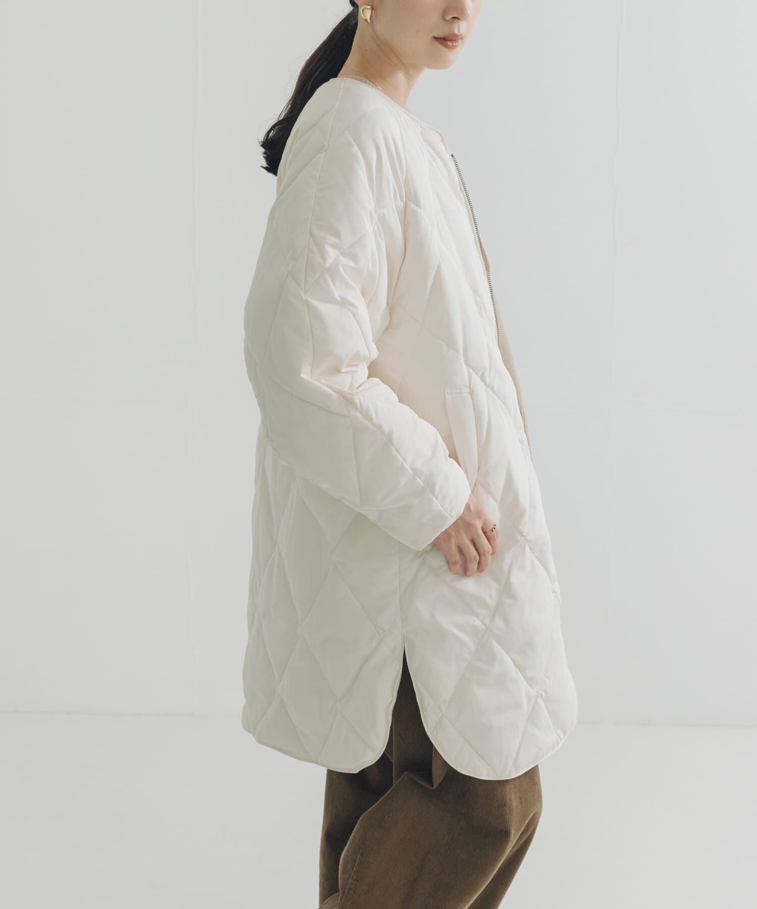 URBAN RESEARCH「『Sサイズ/WEB限定』コクーンキルティングロングダウン」|ダウン|