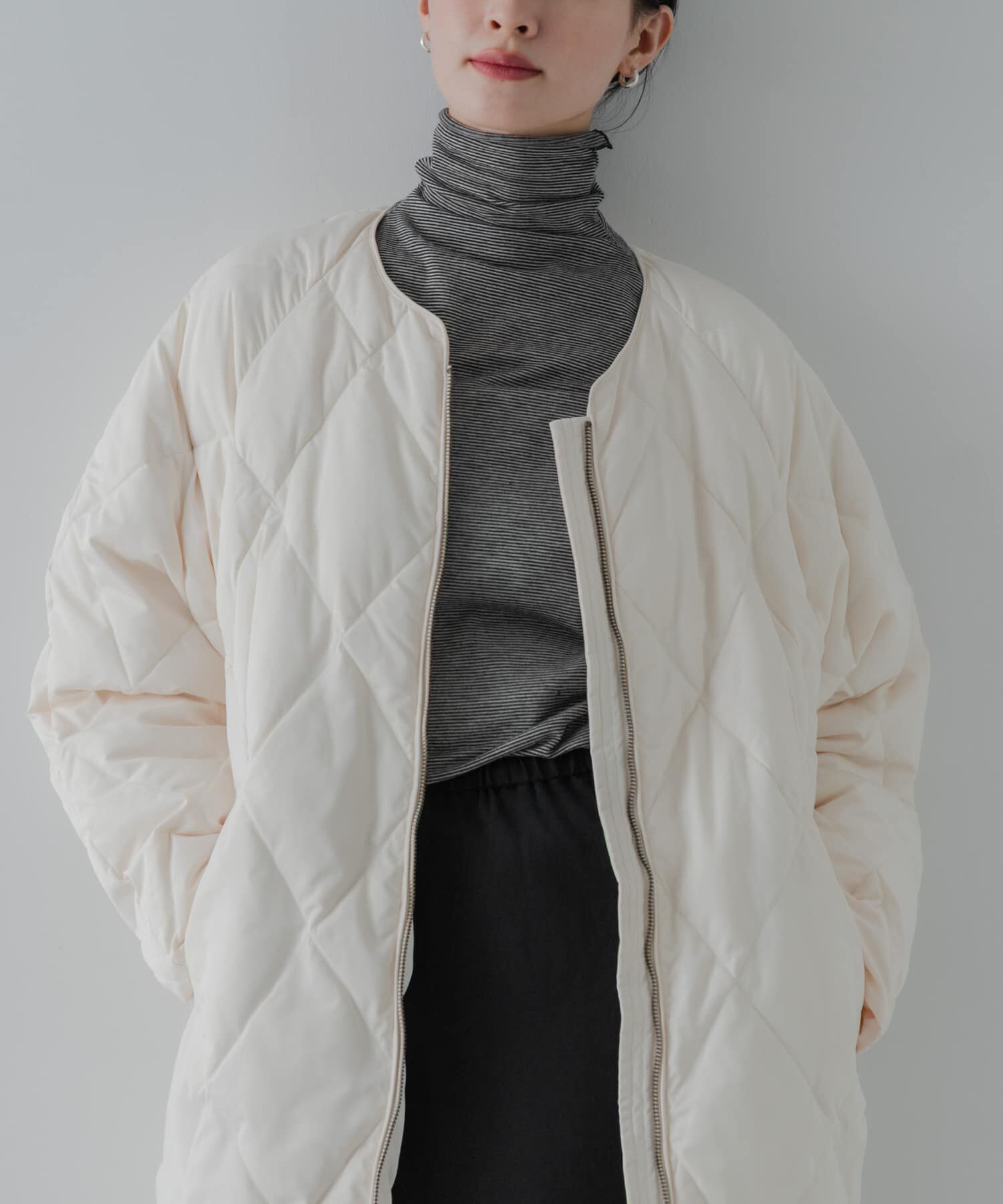 URBAN RESEARCH「『Sサイズ/WEB限定』コクーンキルティングロングダウン」|ダウン|