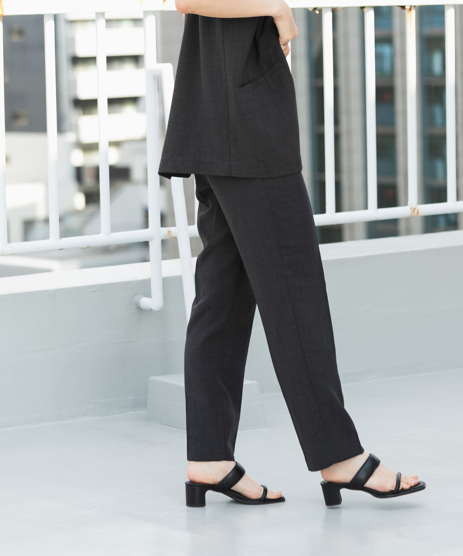 SENSE OF PLACE by URBAN RESEARCH「リネンライクハイウエストテーパードパンツ」|その他|