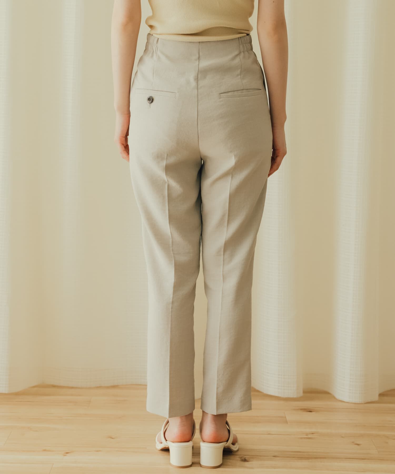 SENSE OF PLACE by URBAN RESEARCH「リネンライクハイウエストテーパードパンツ」|その他|