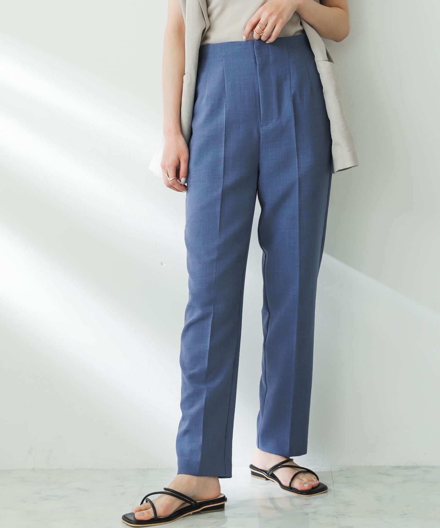 SENSE OF PLACE by URBAN RESEARCH「リネンライクハイウエストテーパードパンツ」|その他|