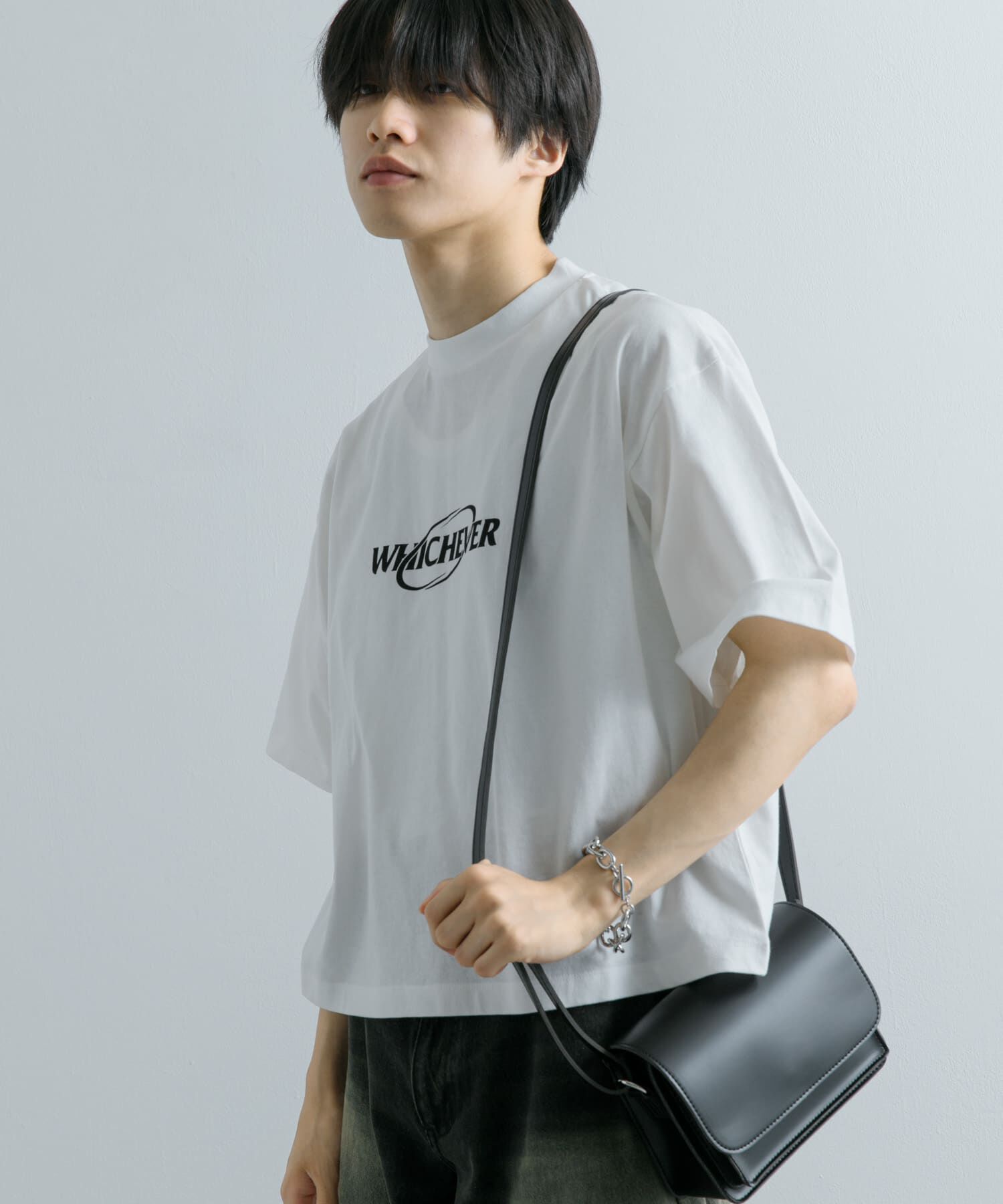 SENSE OF PLACE by URBAN RESEARCH「ロゴグラフィックボクシーTシャツ(5分袖)」|Tシャツ・カットソー|