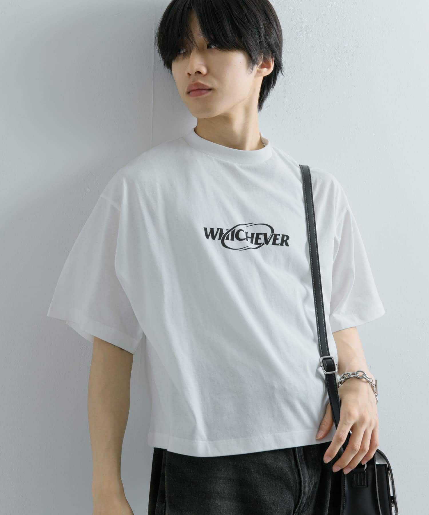 SENSE OF PLACE by URBAN RESEARCH「ロゴグラフィックボクシーTシャツ(5分袖)」|Tシャツ・カットソー|