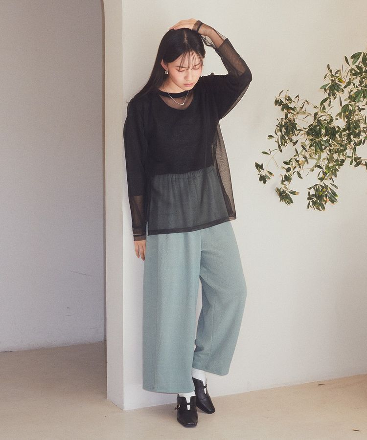 earth music&ecology「シアールーズニットプルオーバー」|チュニック|