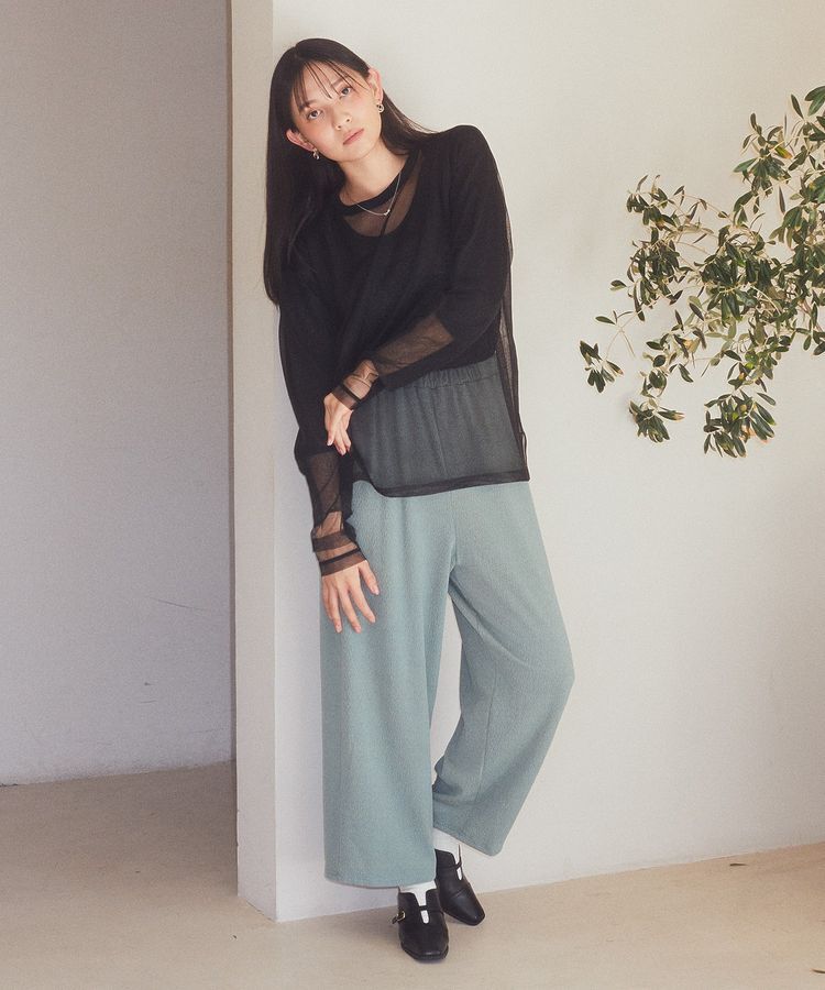 earth music&ecology「シアールーズニットプルオーバー」|チュニック|