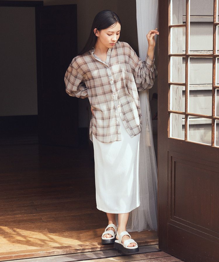 earth music&ecology「選べる丈カットナロースカート」|タイト|