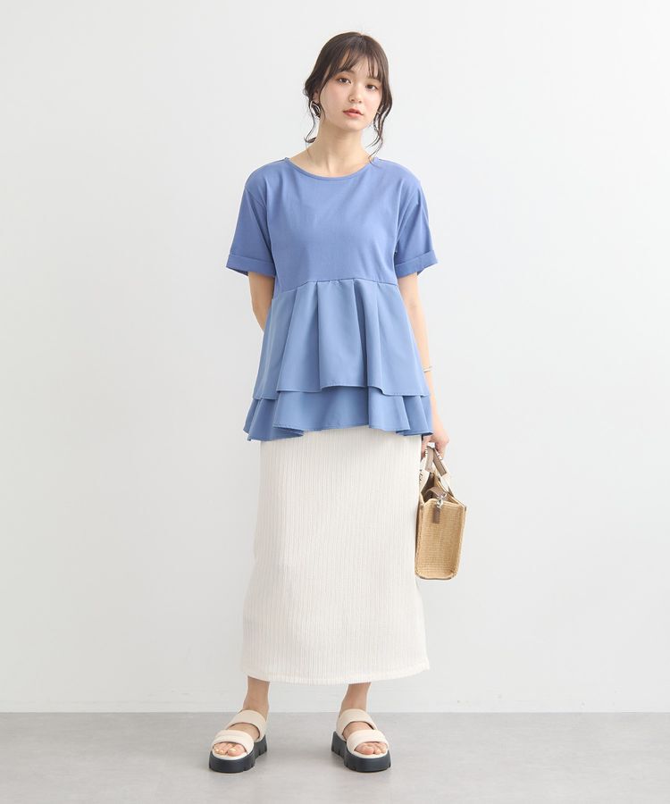 earth music&ecology「選べる丈カットナロースカート」|タイト|