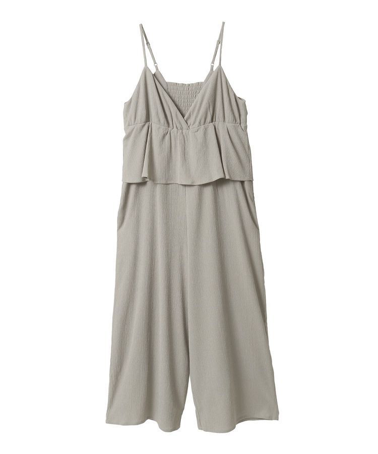 earth music&ecology「ペプラムロンパース」|オールインワン|