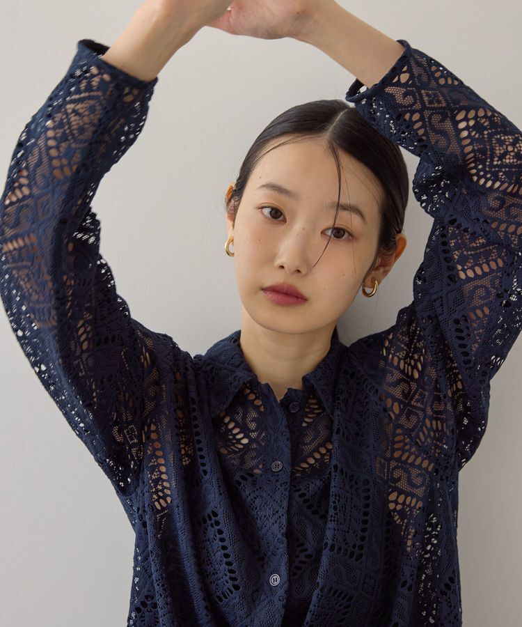 AMERICAN HOLIC「レース長袖シャツ」|シャツ・ブラウス|