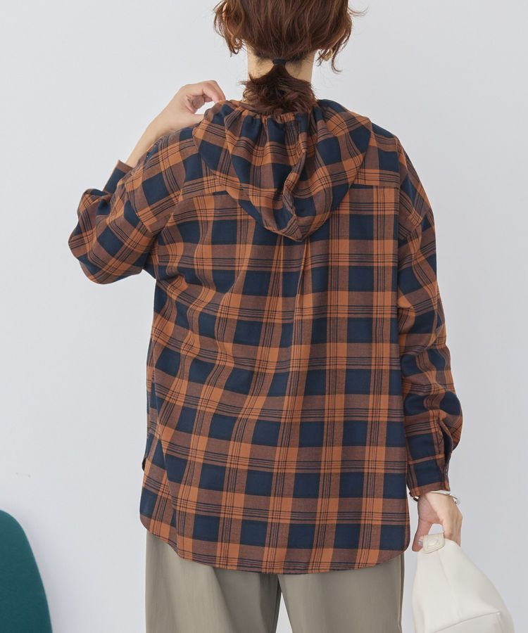 AMERICAN HOLIC「チェックフードシャツ」|シャツ・ブラウス|