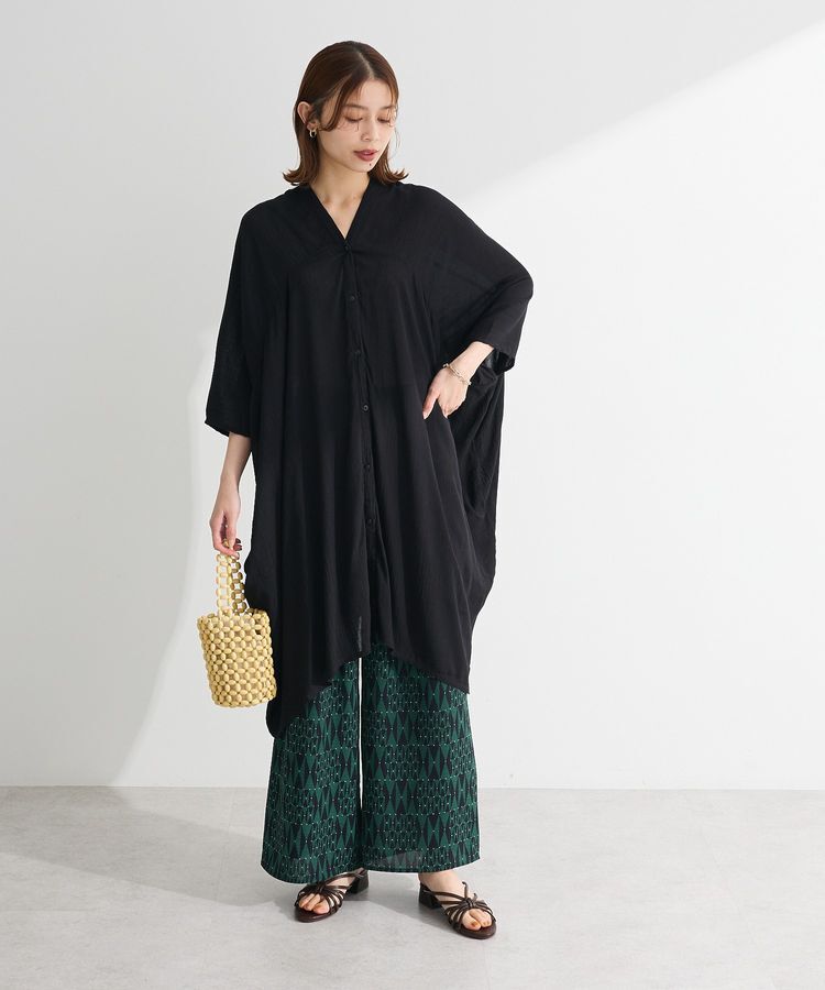 Green Parks「レーヨンクレープチュニック」|チュニック|