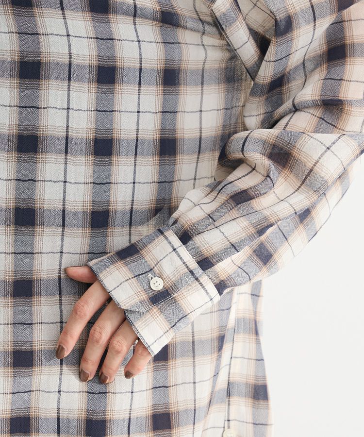 Green Parks「カシュクールシアーシャツ」|シャツ・ブラウス|