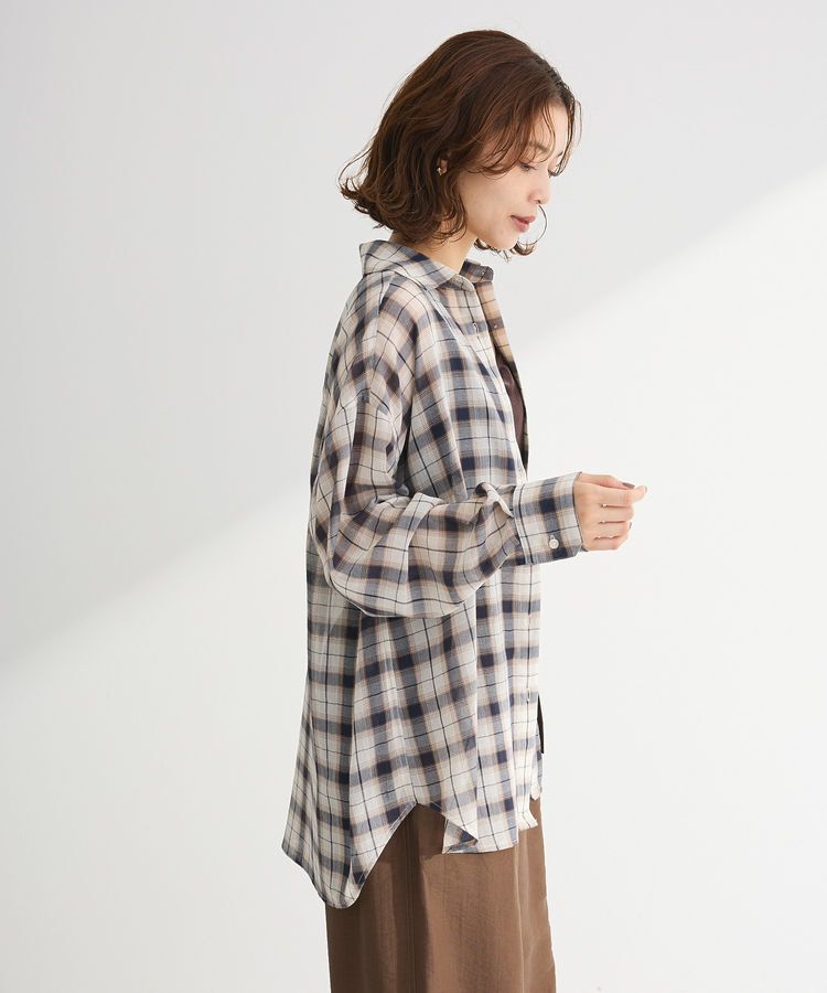 Green Parks「カシュクールシアーシャツ」|シャツ・ブラウス|