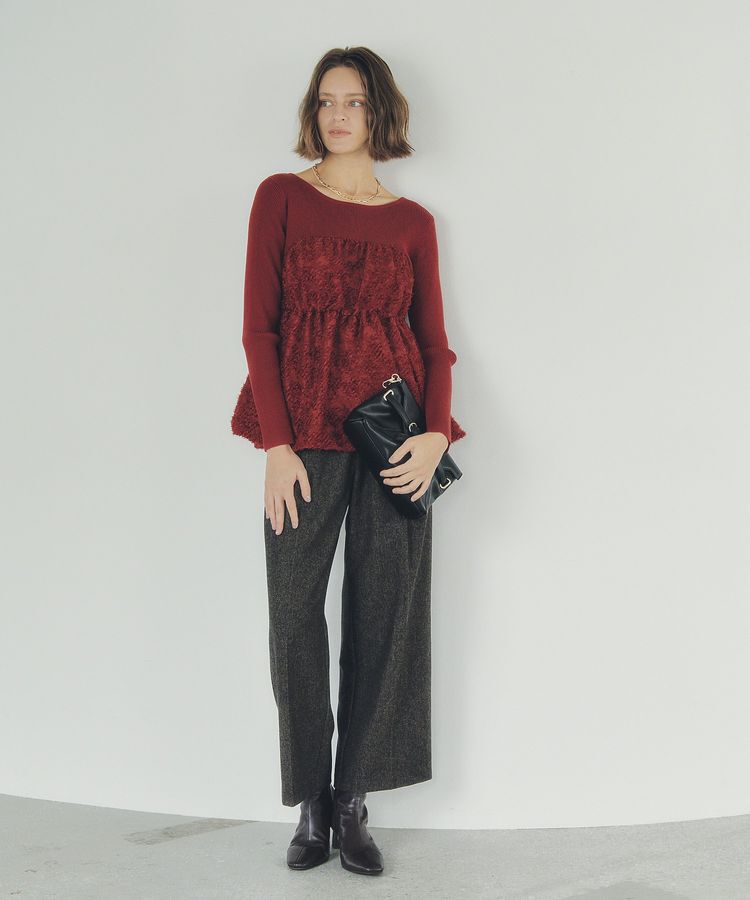 YECCA VECCA「バルーンヘムドッキングニット」|ニット・セーター|