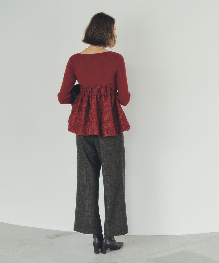 YECCA VECCA「バルーンヘムドッキングニット」|ニット・セーター|