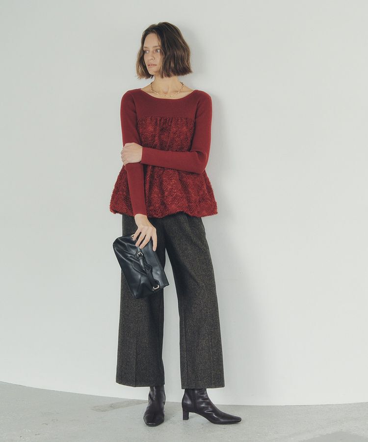 YECCA VECCA「バルーンヘムドッキングニット」|ニット・セーター|