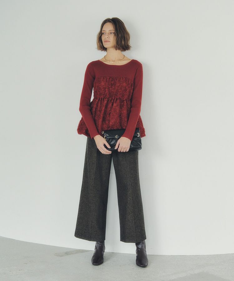 YECCA VECCA「バルーンヘムドッキングニット」|ニット・セーター|