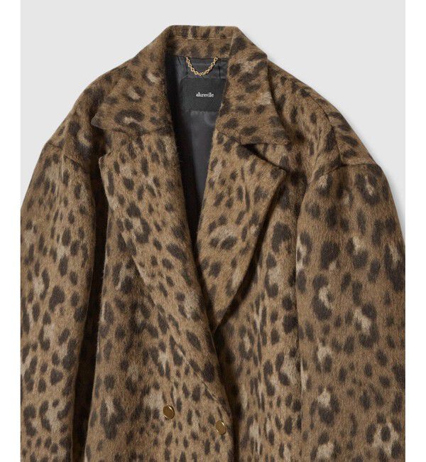 allureville「MILIORレオパードコート」|ダッフルコート|