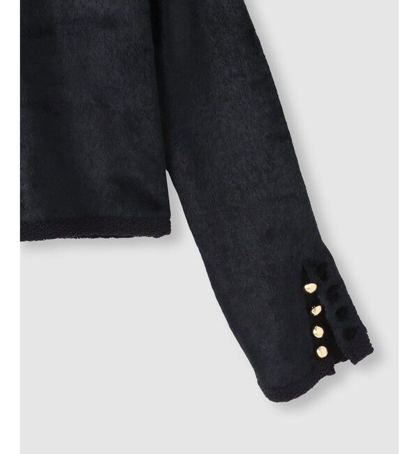 allureville「ベロアニットジャケット」|カーディガン|