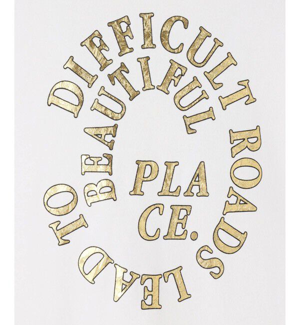 allureville「クラッキング箔ロゴT」|Tシャツ・カットソー|