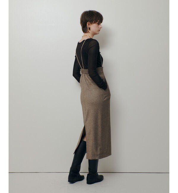 allureville「シックツィードツイルサロペスカート」|スカート|