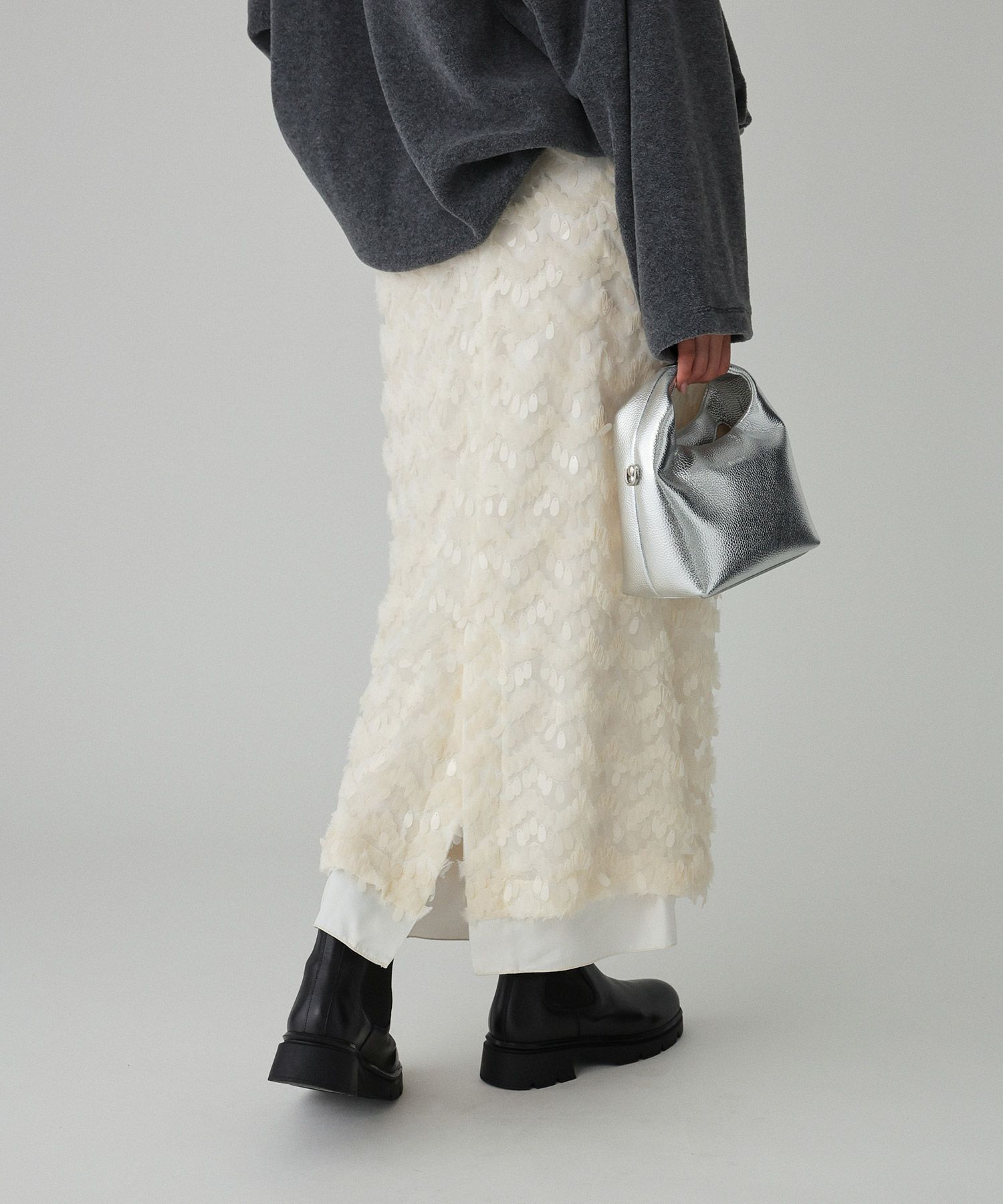 BABYLONE「フェザースパンコールスカート」|スカート|