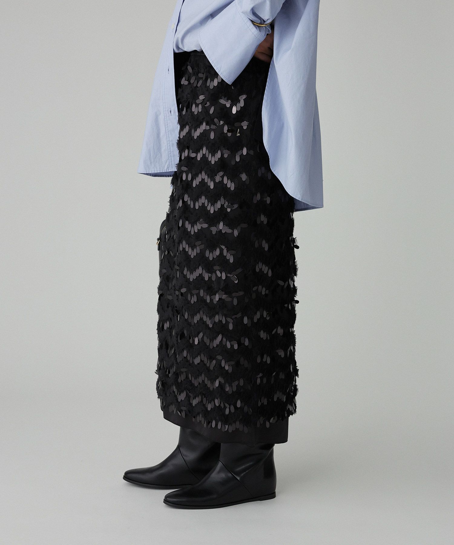 BABYLONE「フェザースパンコールスカート」|スカート|