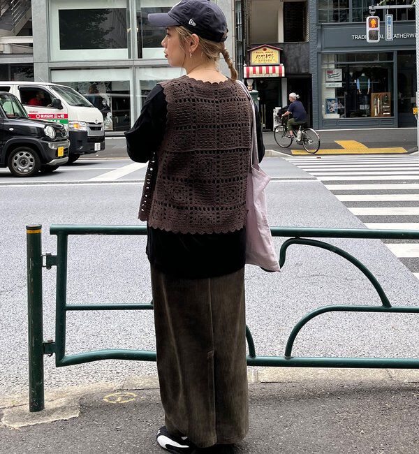  「【サイズ展開/＠yns628＆＠e_r_i_125企画】ストレッチコールスカート」|スカート|