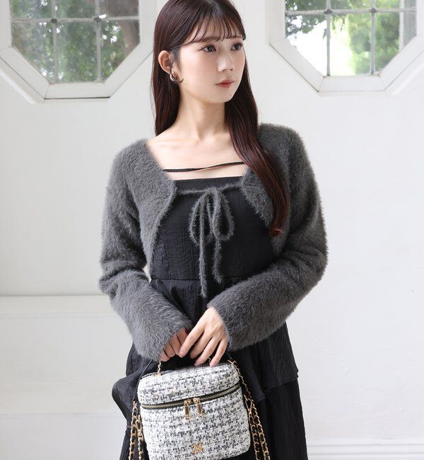  「スタッズ付キルティングバニティバッグ」|ショルダー・メッセンジャー|