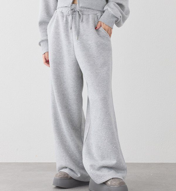  「【セットアップ可能】ビジューカットパンツ」|その他|