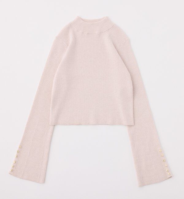  「金ボタンハイネックニット」|ニット・セーター|