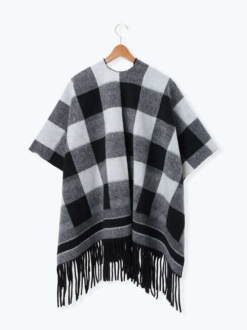 Lugnoncure「ブロックチェックポンチョ」|その他|